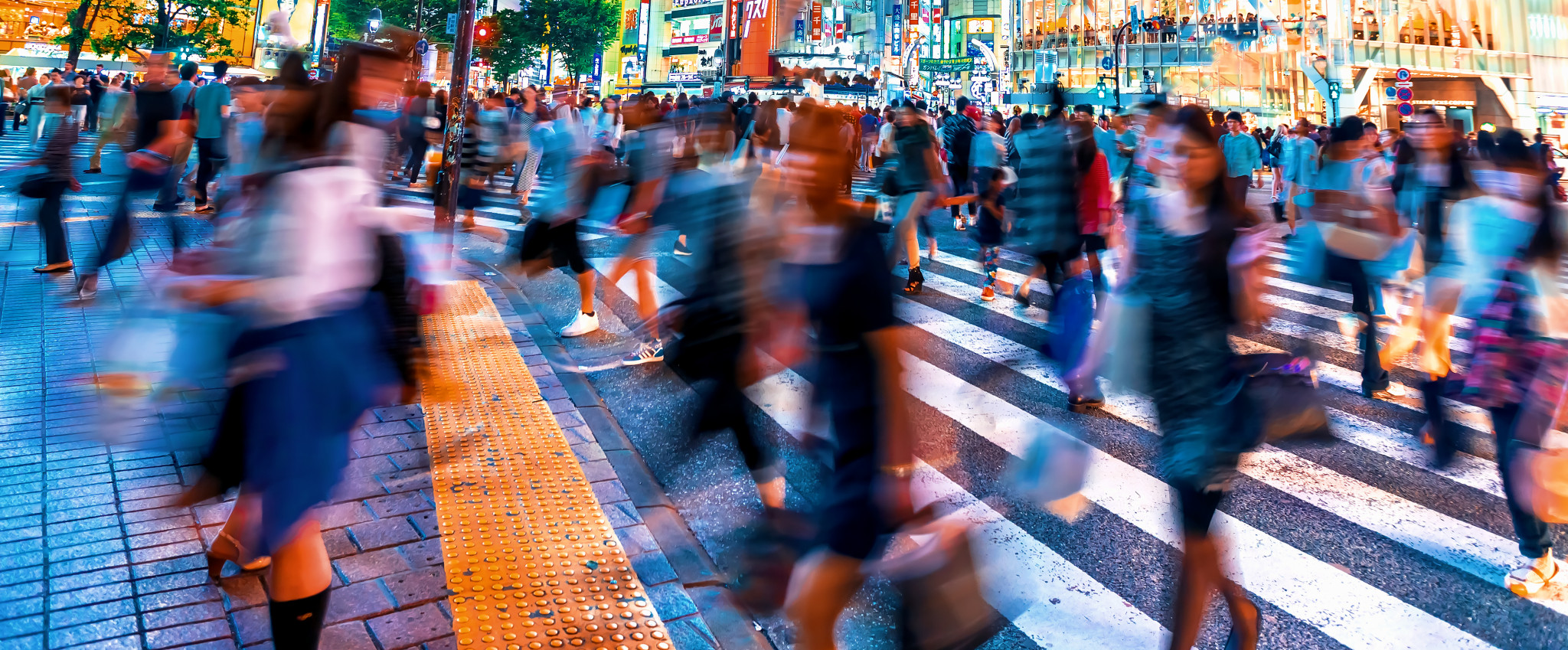 People And Traffic In Shibuya,